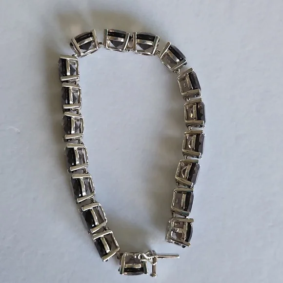 Smokey Quartz Tennis Bracelet